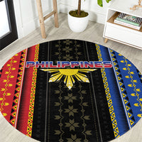 Philippines Filipinos Round Carpet Igorot Tribal Inspiration Pattern Style