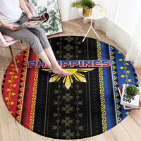Philippines Filipinos Round Carpet Igorot Tribal Inspiration Pattern Style