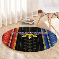 Philippines Filipinos Round Carpet Igorot Tribal Inspiration Pattern Style