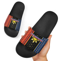Philippines Filipinos Slide Sandals Igorot Tribal Inspiration Pattern Style
