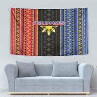 Philippines Filipinos Tapestry Igorot Tribal Inspiration Pattern Style