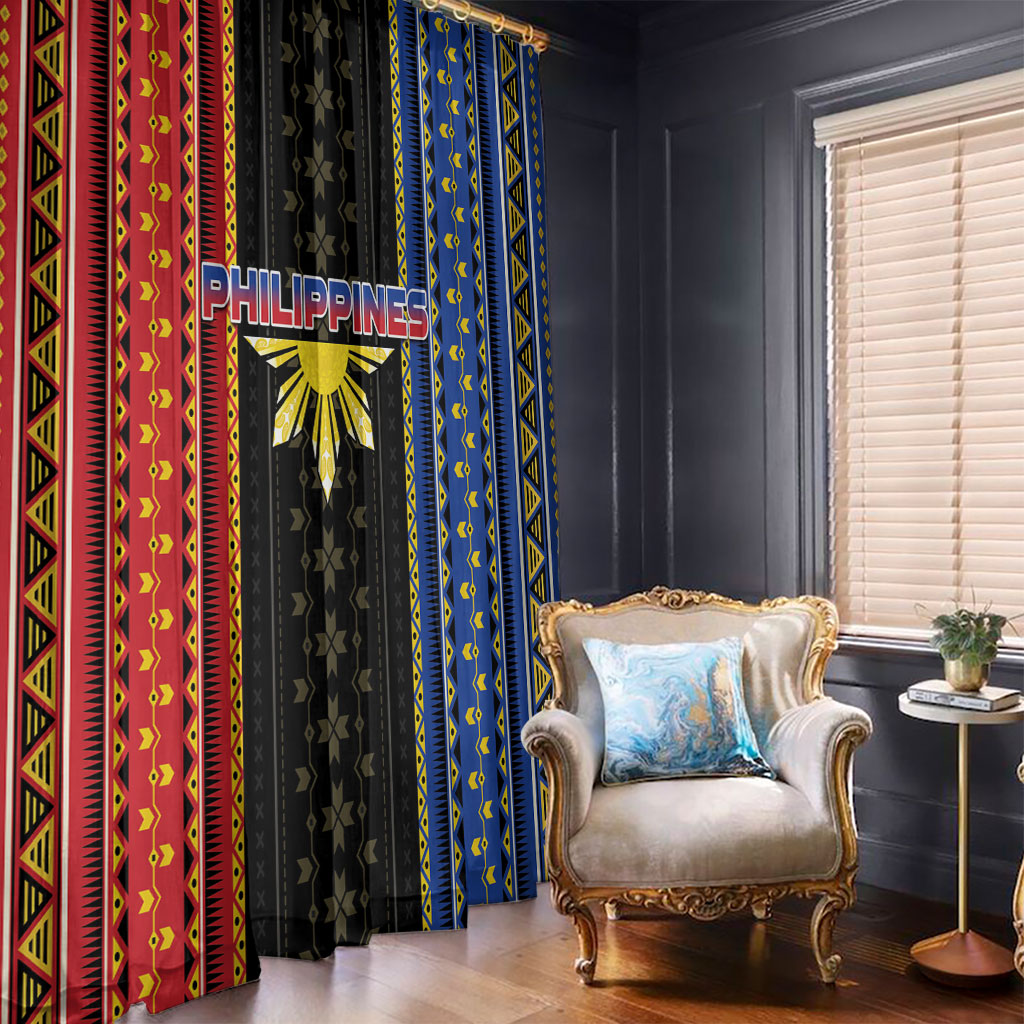 Philippines Filipinos Window Curtain Igorot Tribal Inspiration Pattern Style