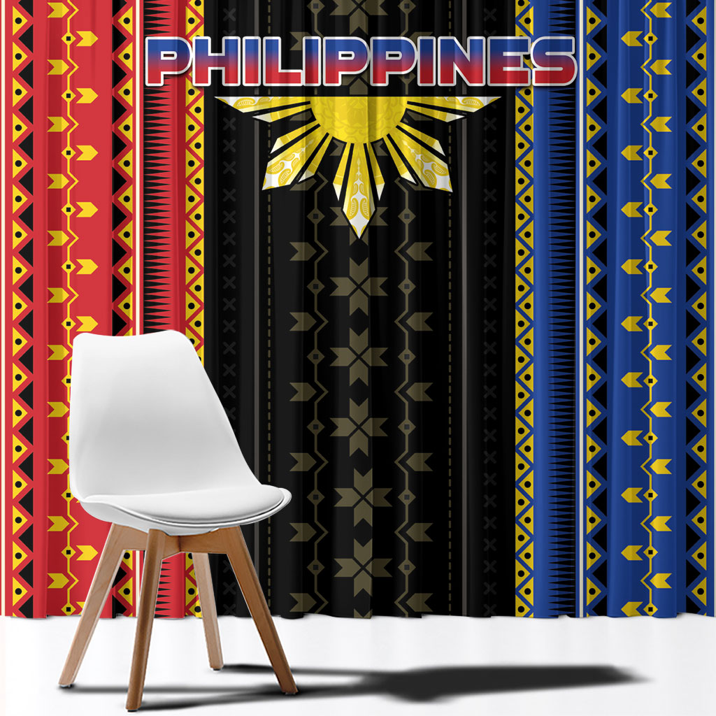 Philippines Filipinos Window Curtain Igorot Tribal Inspiration Pattern Style