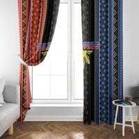 Philippines Filipinos Window Curtain Igorot Tribal Inspiration Pattern Style