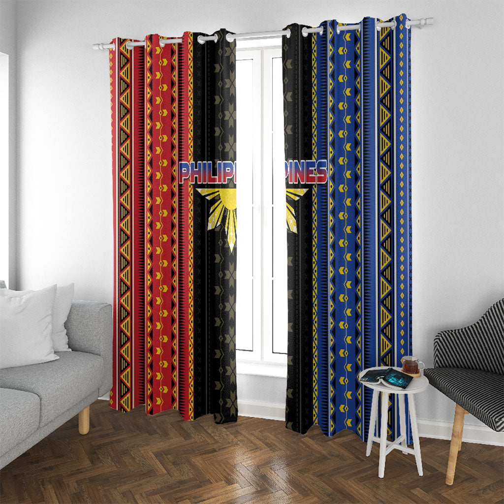 Philippines Filipinos Window Curtain Igorot Tribal Inspiration Pattern Style
