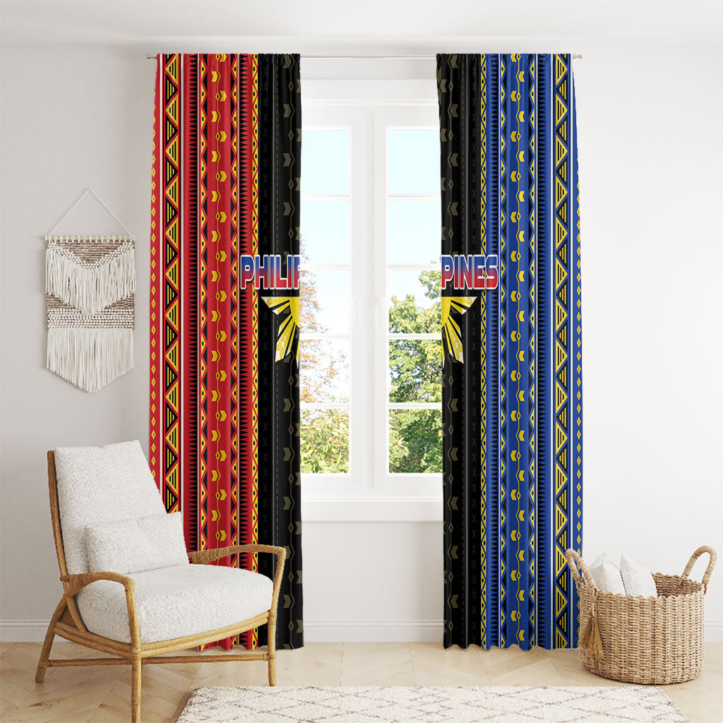 Philippines Filipinos Window Curtain Igorot Tribal Inspiration Pattern Style