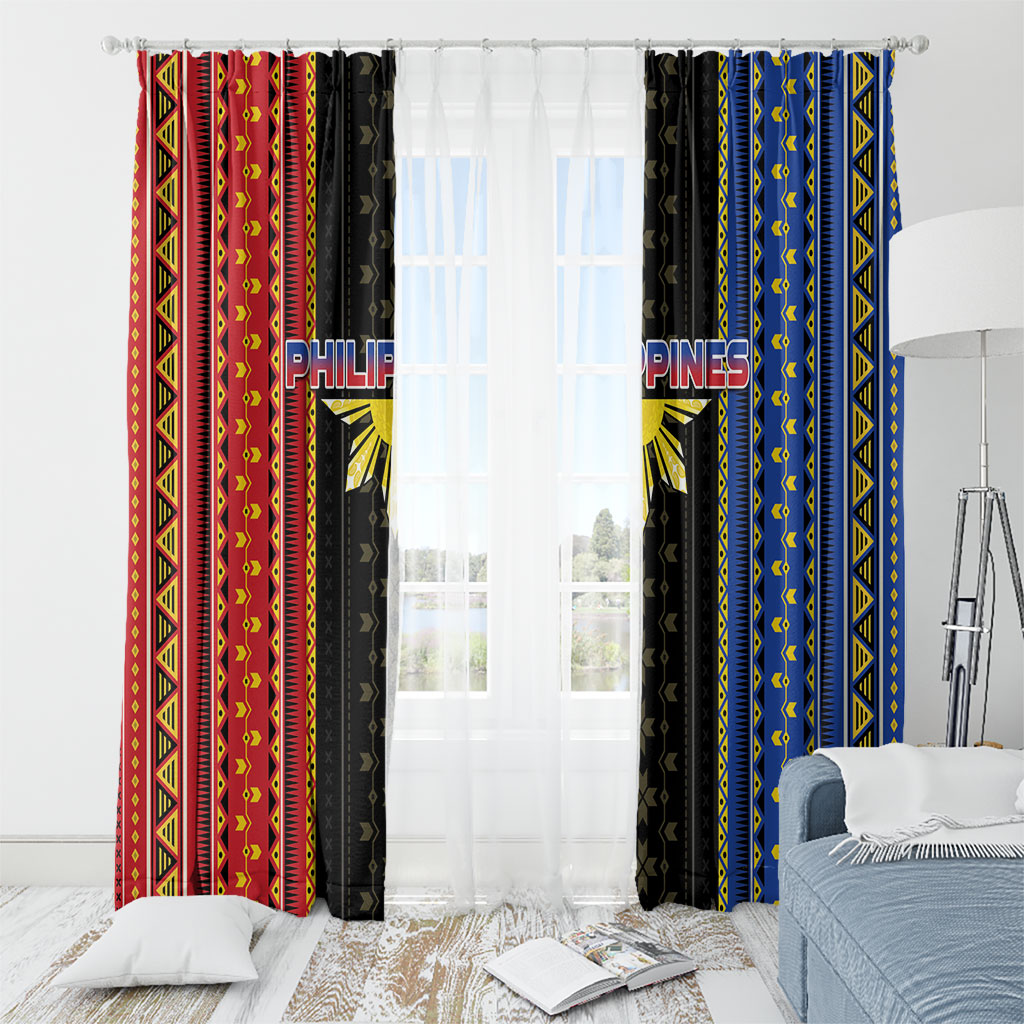 Philippines Filipinos Window Curtain Igorot Tribal Inspiration Pattern Style