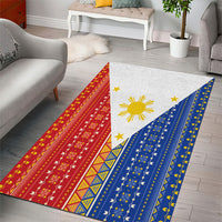 Philippines Sun Area Rug Igorot Tribal Inspiration