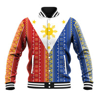 Philippines Sun Baseball Jacket Igorot Tribal Inspiration