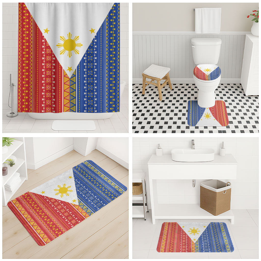 Philippines Sun Bathroom Set Igorot Tribal Inspiration