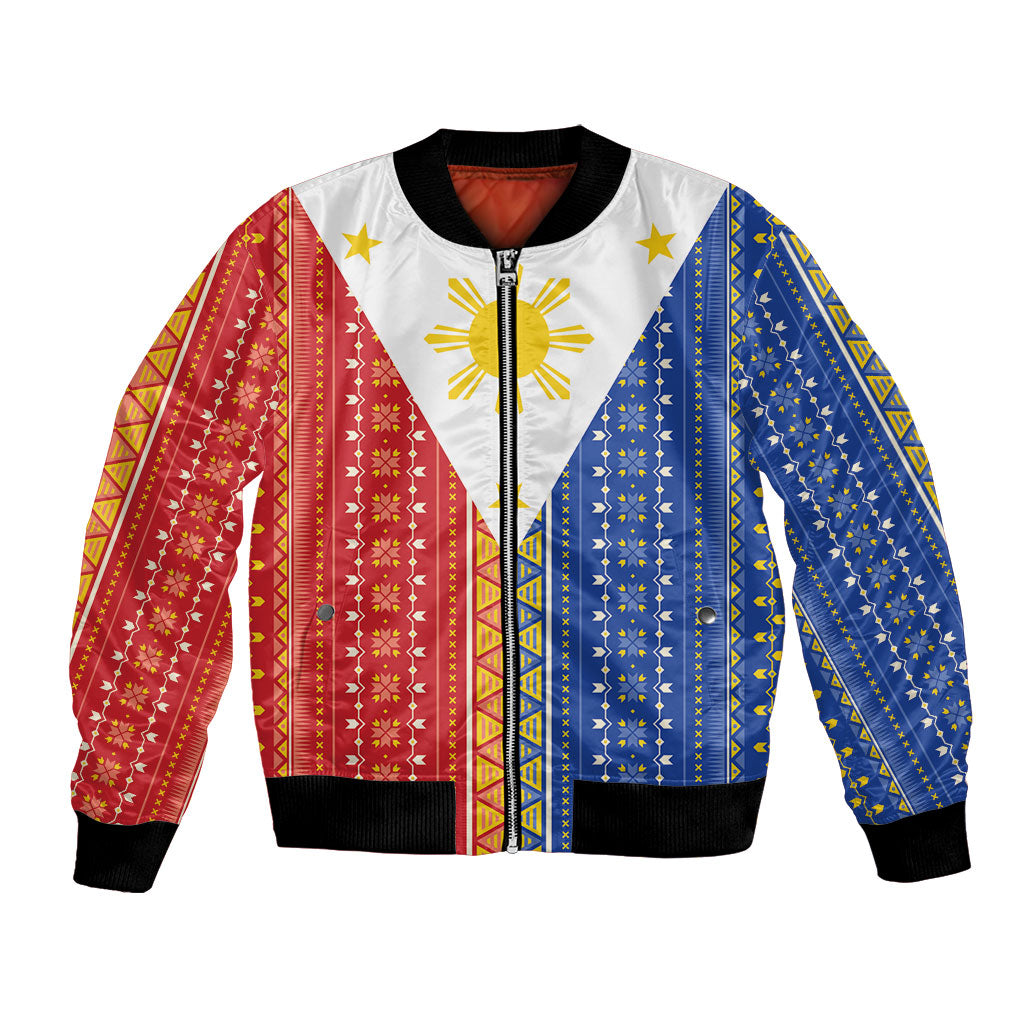 Philippines Sun Bomber Jacket Igorot Tribal Inspiration