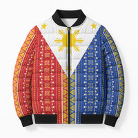 Philippines Sun Bomber Puffer Jacket Igorot Tribal Inspiration