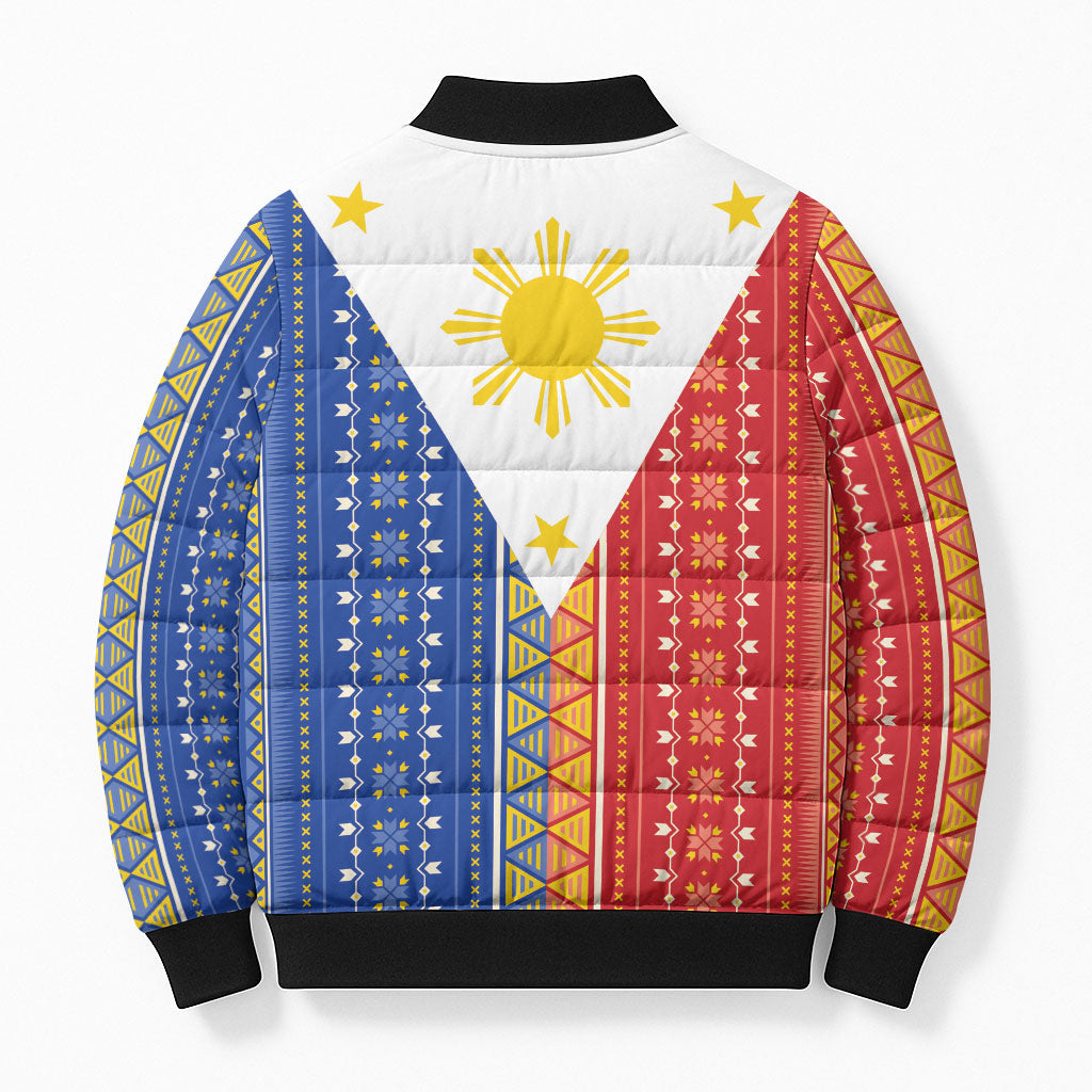 Philippines Sun Bomber Puffer Jacket Igorot Tribal Inspiration