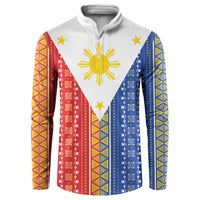 Philippines Sun Button Sweatshirt Igorot Tribal Inspiration