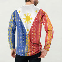 Philippines Sun Button Sweatshirt Igorot Tribal Inspiration