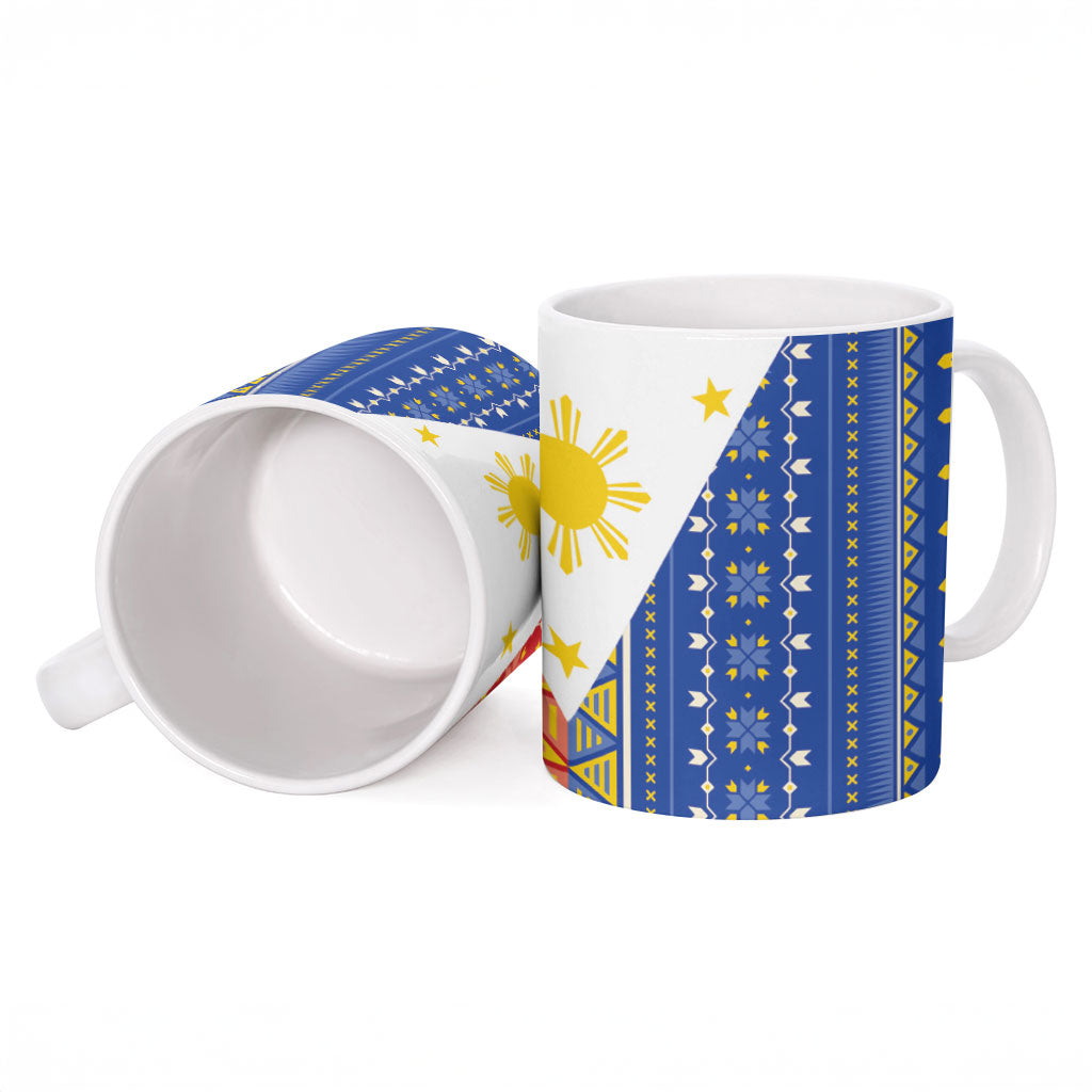 Philippines Sun Ceramic Mug Igorot Tribal Inspiration