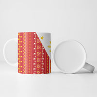 Philippines Sun Ceramic Mug Igorot Tribal Inspiration