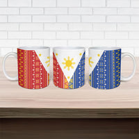 Philippines Sun Ceramic Mug Igorot Tribal Inspiration