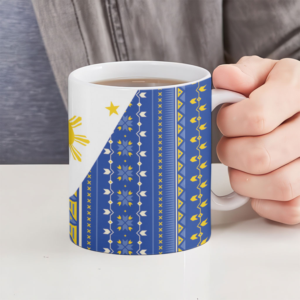 Philippines Sun Ceramic Mug Igorot Tribal Inspiration