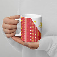 Philippines Sun Ceramic Mug Igorot Tribal Inspiration
