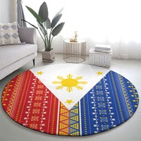 Philippines Sun Round Carpet Igorot Tribal Inspiration