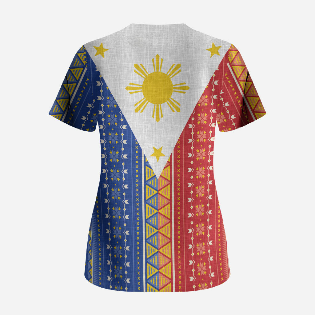 Philippines Sun Scrub Top Igorot Tribal Inspiration