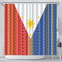 Philippines Sun Shower Curtain Igorot Tribal Inspiration