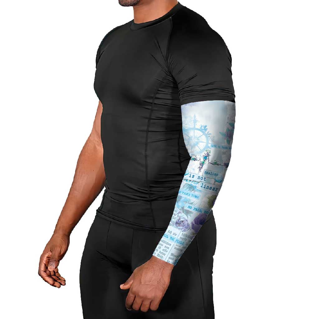 Mental Health Arm Sleeves Healing Is Not Linear - Wonder Print Shop