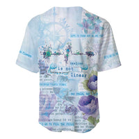 Mental Health Baseball Jersey Healing Is Not Linear - Wonder Print Shop