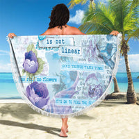 Mental Health Beach Blanket Healing Is Not Linear - Wonder Print Shop