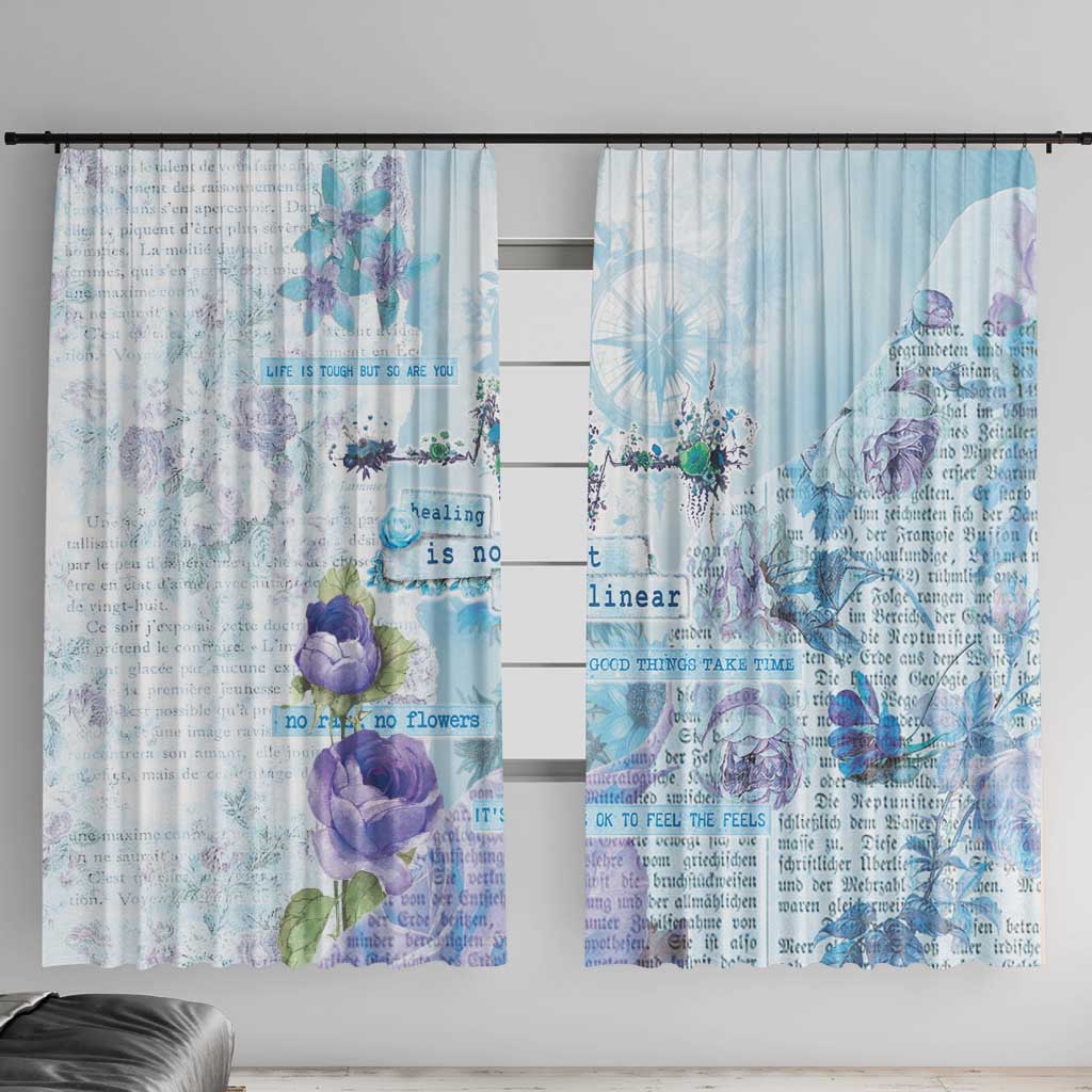 Mental Health Window Curtain Healing Is Not Linear - Wonder Print Shop