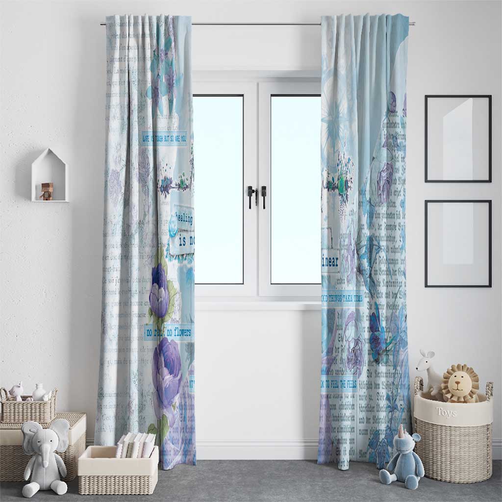 Mental Health Window Curtain Healing Is Not Linear - Wonder Print Shop