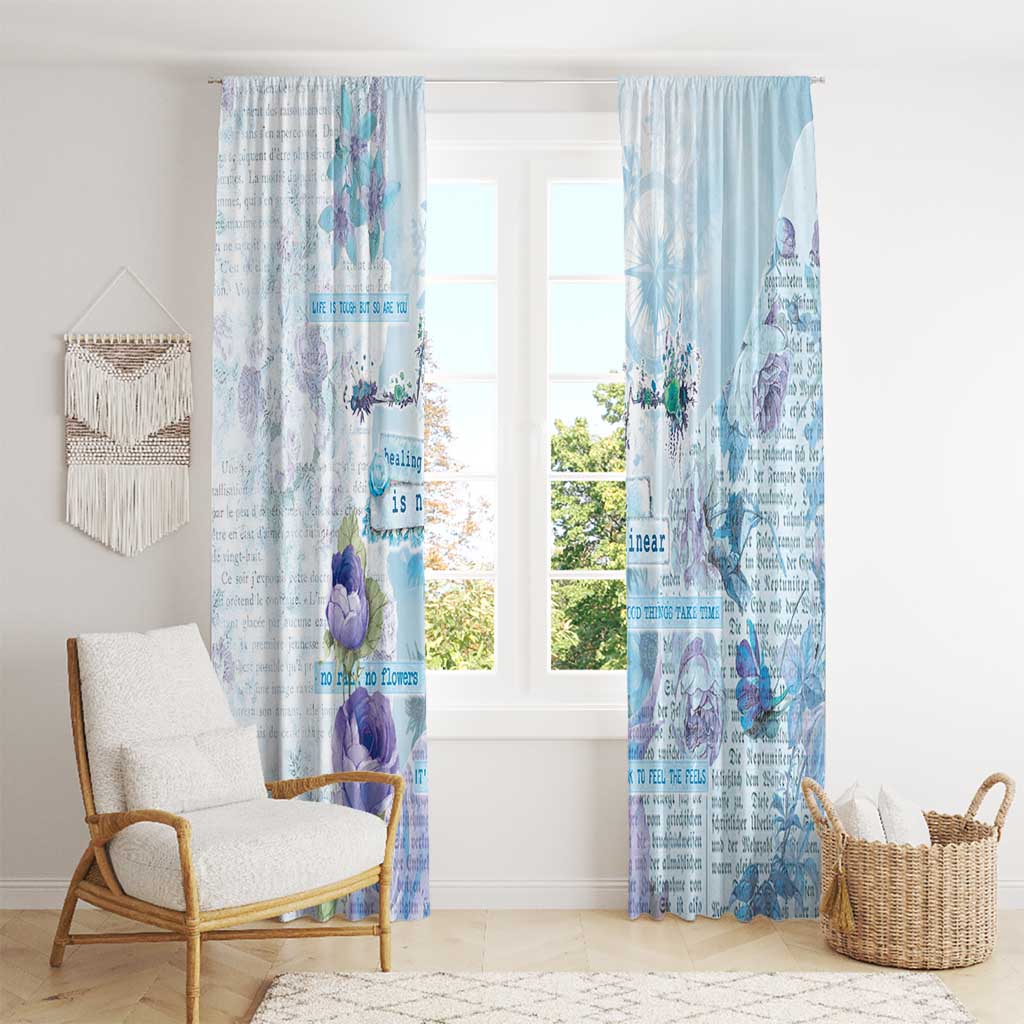 Mental Health Window Curtain Healing Is Not Linear - Wonder Print Shop