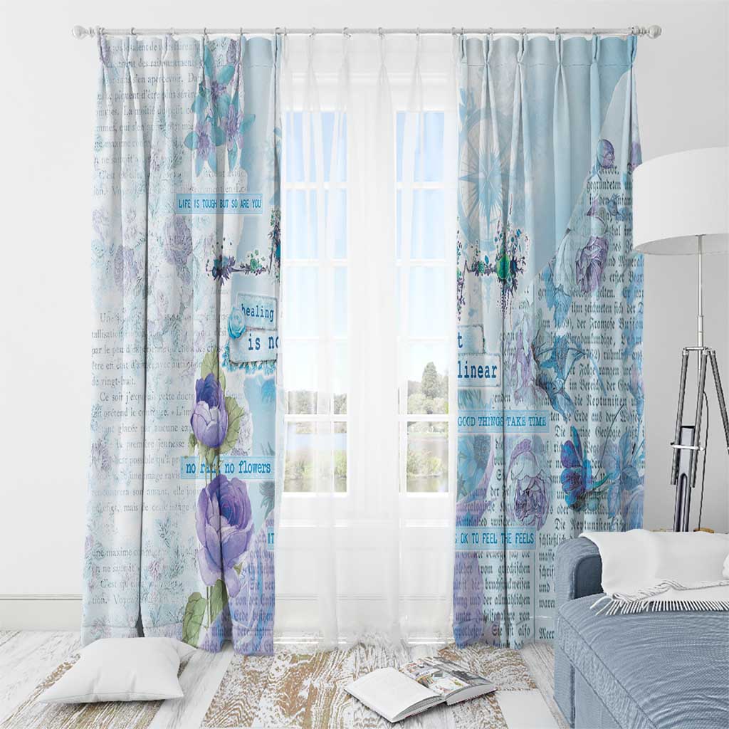 Mental Health Window Curtain Healing Is Not Linear - Wonder Print Shop