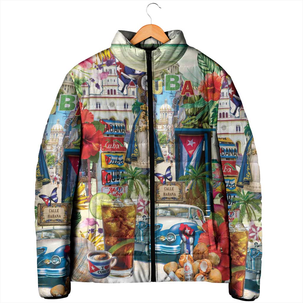 Cuba Libre Padded Jacket The Culture Of Cuba - Wonder Print Shop