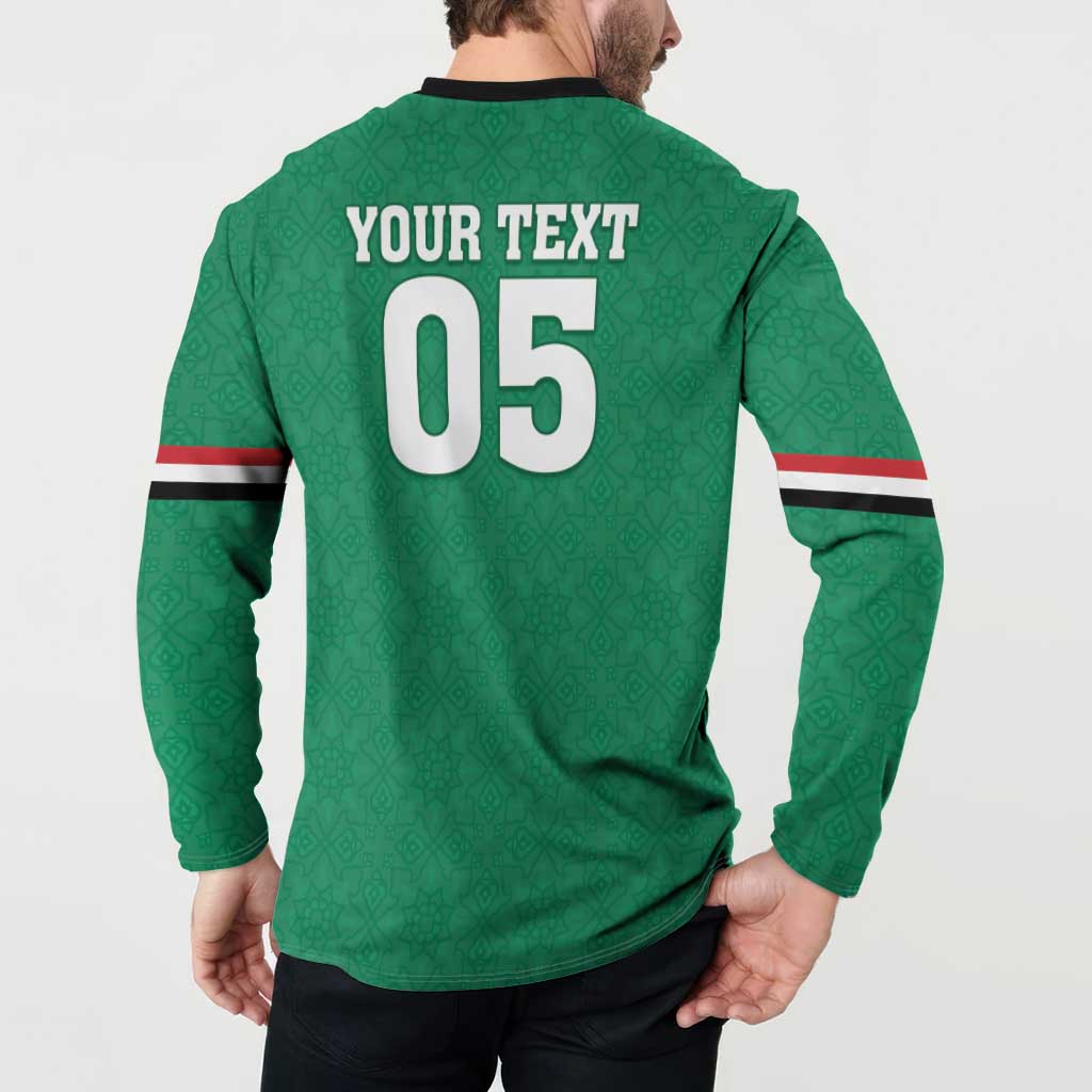 Custom Iraq Football Button Sweatshirt Go Champions - Wonder Print Shop