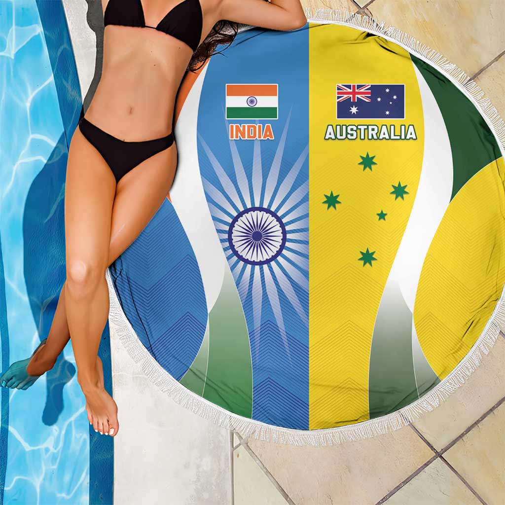India Vs Australia Cricket Beach Blanket Final Matchup - Wonder Print Shop