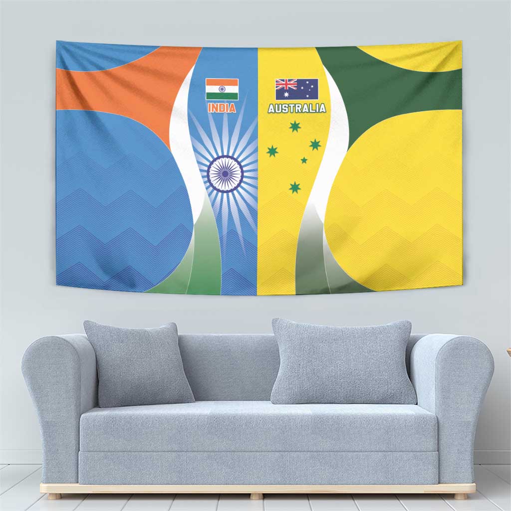 India Vs Australia Cricket Tapestry Final Matchup - Wonder Print Shop