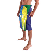Custom Australia And India Cricket Lavalava Ashoka Chakra With Aboriginal - Wonder Print Shop