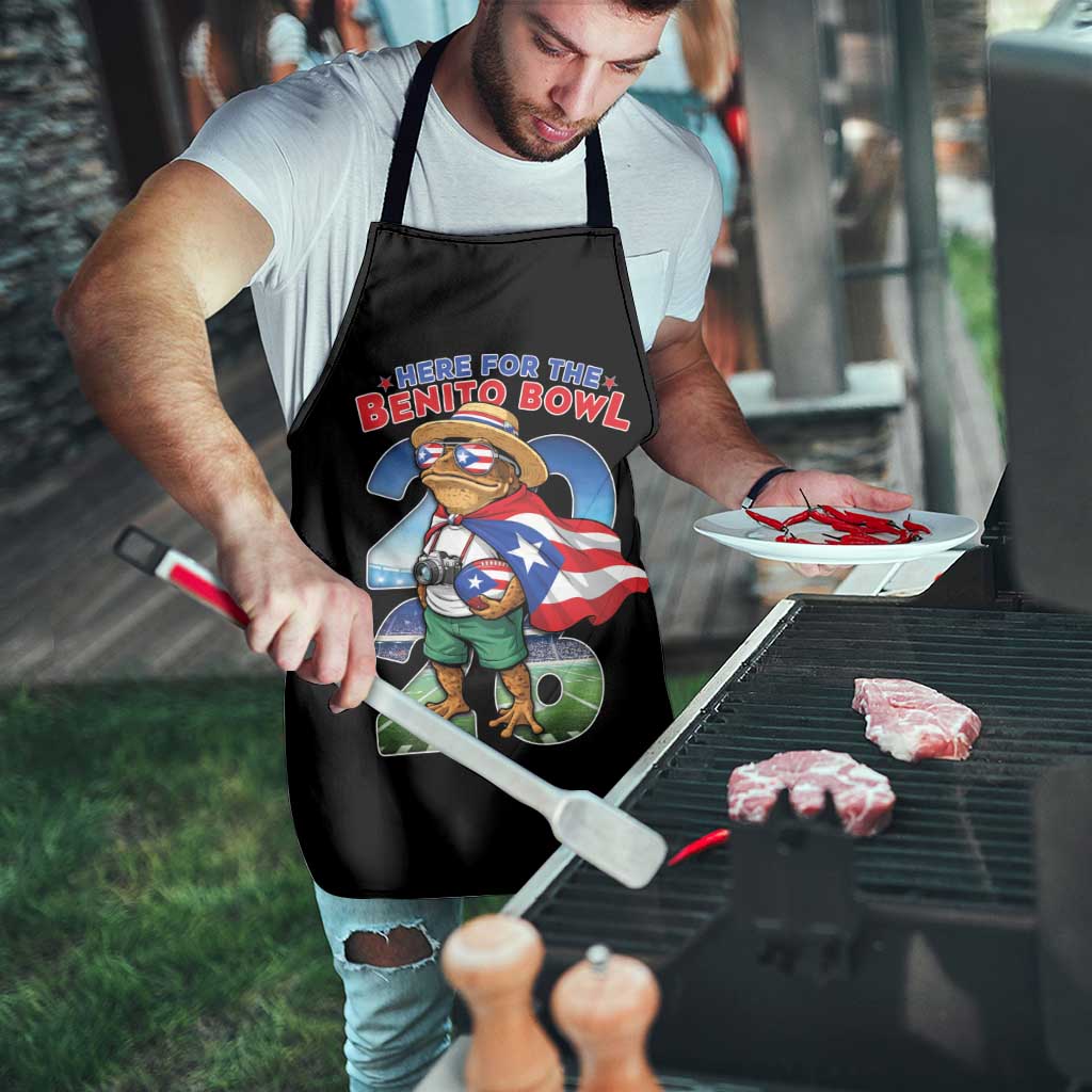 Puerto Rico Coqui Frog Apron Here For The Benito Bowl