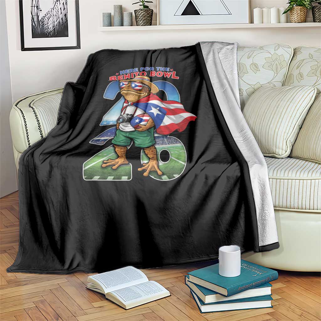 Puerto Rico Coqui Frog Blanket Here For The Benito Bowl