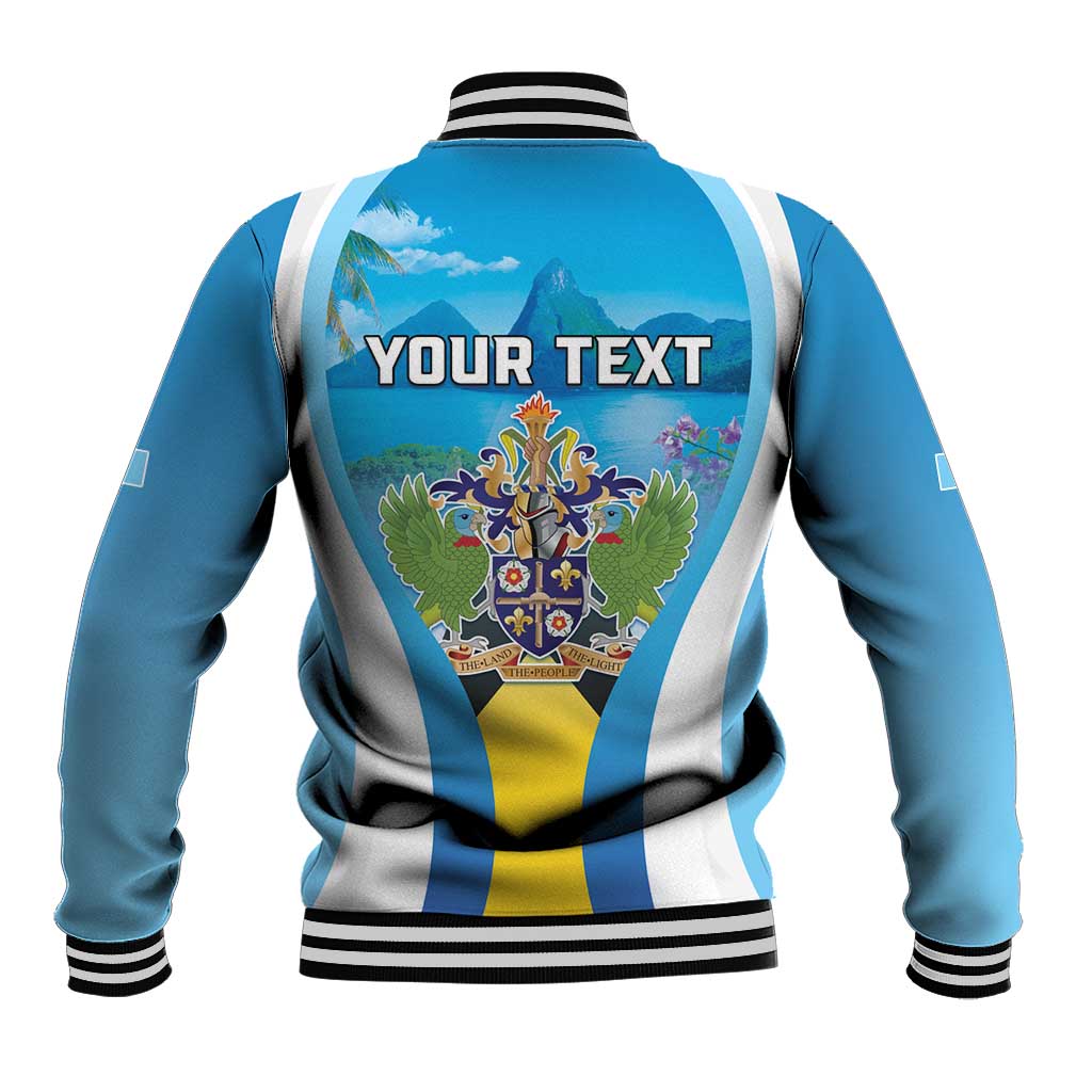 Personalized Saint Lucia 1979 Baseball Jacket Happy Independence Day
