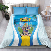 Saint Lucia 1979 Bedding Set Happy Independence Day