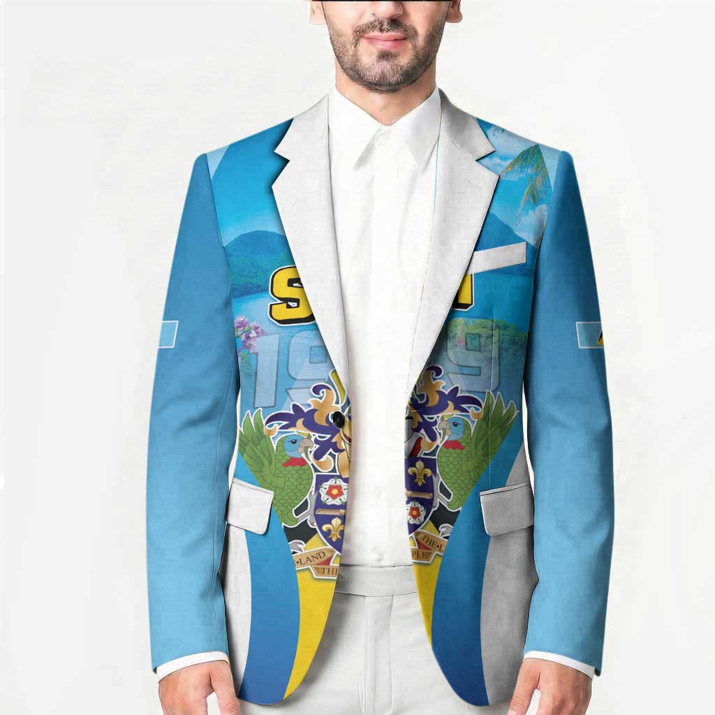 Personalized Saint Lucia 1979 Blazer Happy Independence Day