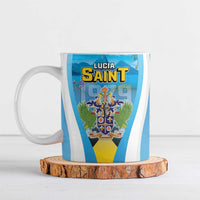 Personalized Saint Lucia 1979 Ceramic Mug Happy Independence Day