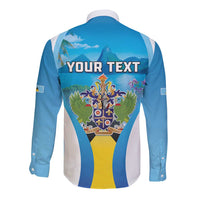 Personalized Saint Lucia 1979 Long Sleeve Button Shirt Happy Independence Day