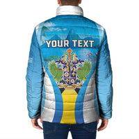 Personalized Saint Lucia 1979 Padded Jacket Happy Independence Day