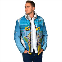 Personalized Saint Lucia 1979 Padded Jacket Happy Independence Day
