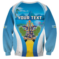 Personalized Saint Lucia 1979 Sweatshirt Happy Independence Day