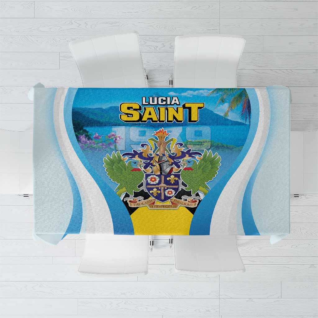 Saint Lucia 1979 Tablecloth Happy Independence Day